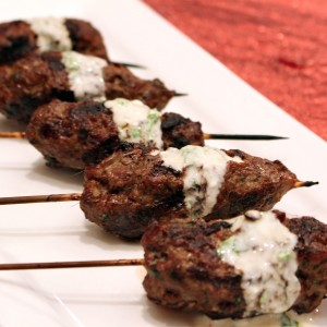 “Bridge of Spies” Cumin Scented Moroccan Kebobs with Minted Yogurt