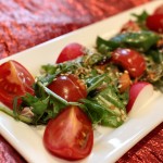 “I Would Try To Make a Star” Healthy House Salad with Sesame Vinaigrette