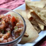 Authentic Mexican Salsa with Toasted Tortilla Chips