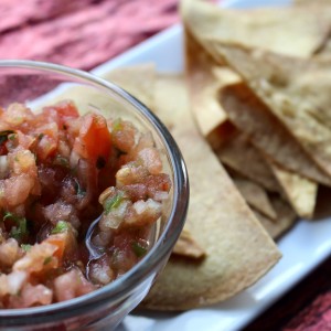 “Man Up” Authentic Mexican Salsa with Toasted Tortilla Chips