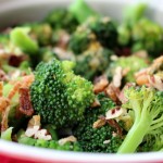 Warm Broccoli with Caramelized Shallots in a Lemon Garlic Dressing