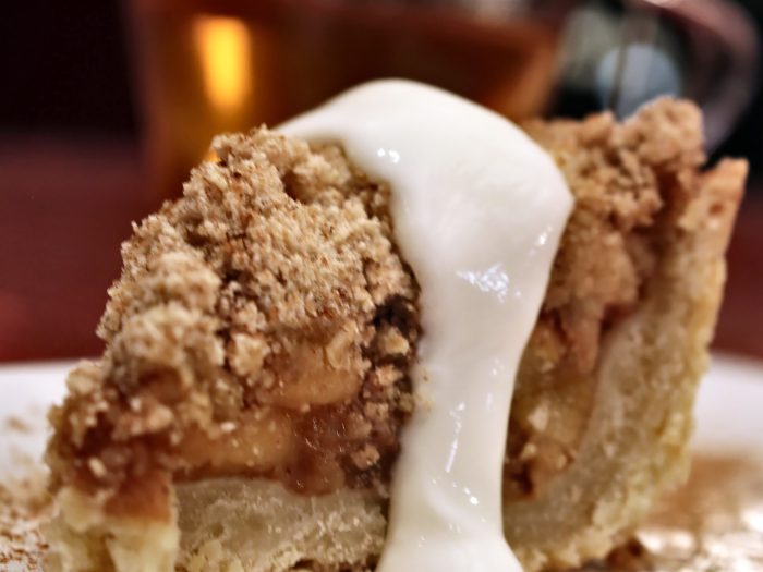 “Dear Future Husband – Don’t Ever Rock the Boat” Warm Deep Dish Apple Crumble Pie with Whipped Maple Cream