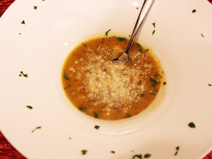 “Marooned on an Ideological Island With No Escape” Creamy Corn, Squash & Sweet Potato Soup