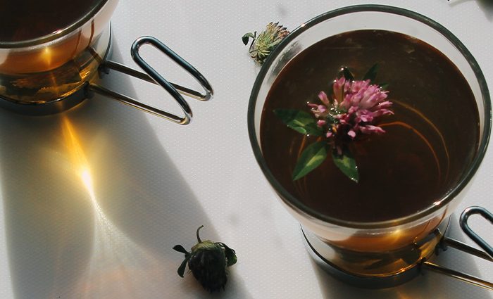 Inner Peace Red Clover Herbal Tea Tonic.