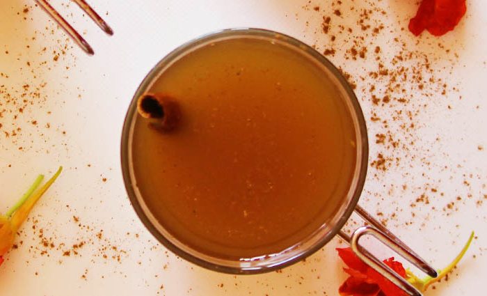 SafeSpace Iced Orange Dandelion Tea Tonic.
