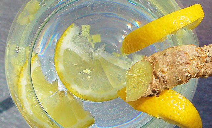 Smooth Move Lemon Ginger ‘Spa’ Infused Water.