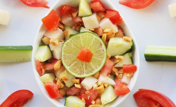 SuperCharged Tex Mex Jicima Salad.